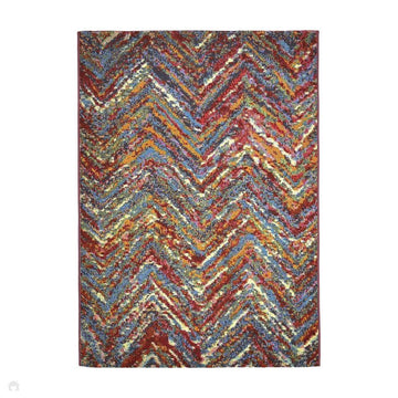 Tropicana Zigzag in-Outdoor Flatweave Multicolour Rug-Melrose-Rug Love - The Most Loved Rug Store